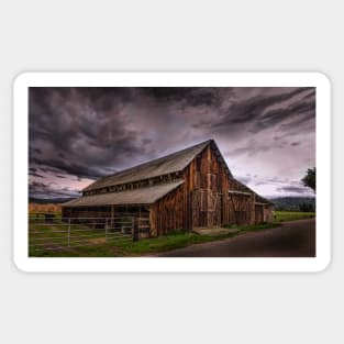 Old Barn at a Family Farm Sticker